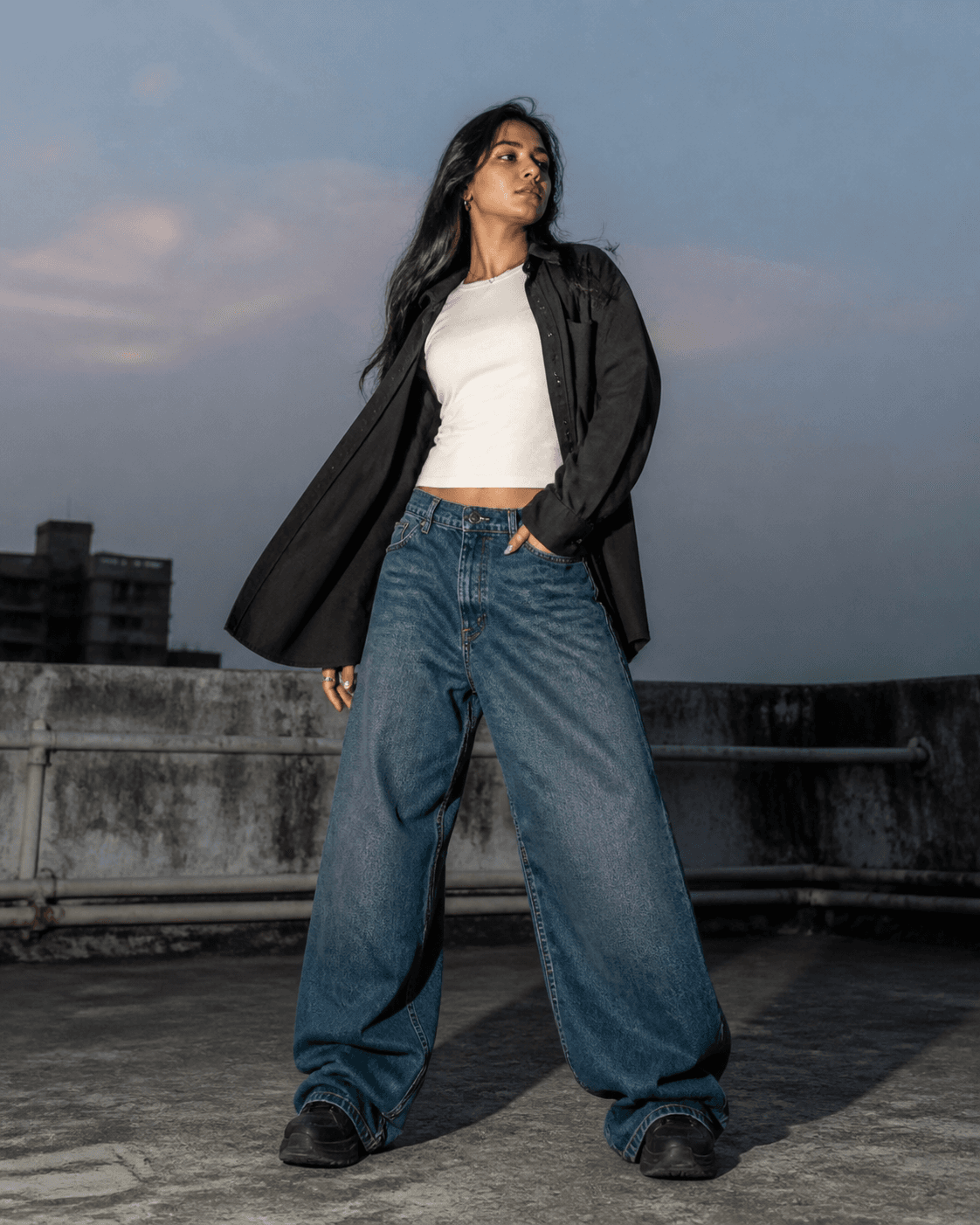 Concrete Blue Baggy Jeans
